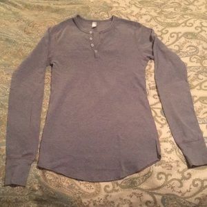 American Apparel Long Sleeved Henley